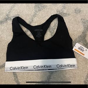 NWT Calvin Klein Modern Cotton Bralette - Black